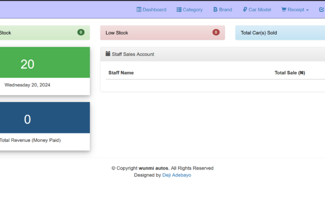 Inventory Application by smoothdee.co.uk, Deji Adebayo